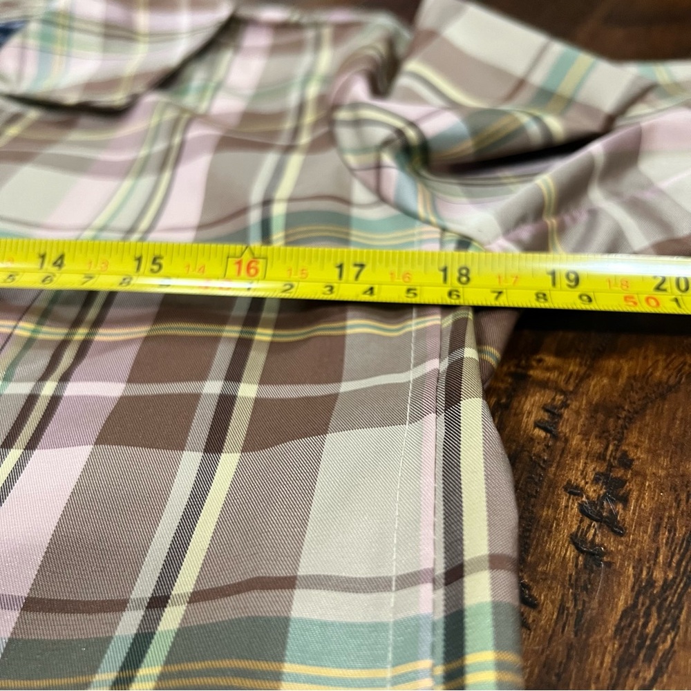 NWOT Vintage Gap Classic Plaid Trench Rain and Wind Coat Size Small - Picture 12 of 16